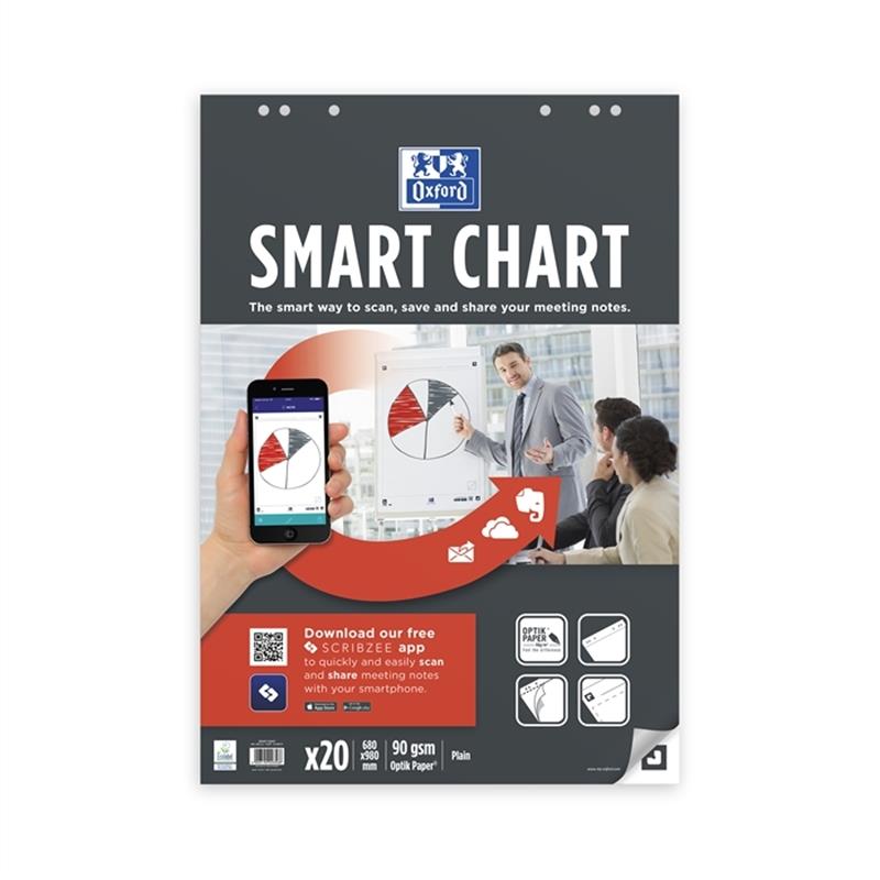 oxford-flipchartblock-smart-chart-blanko-68-x-98-cm-90-g/m-optik-paper-weiss-20-blatt-1-stueck