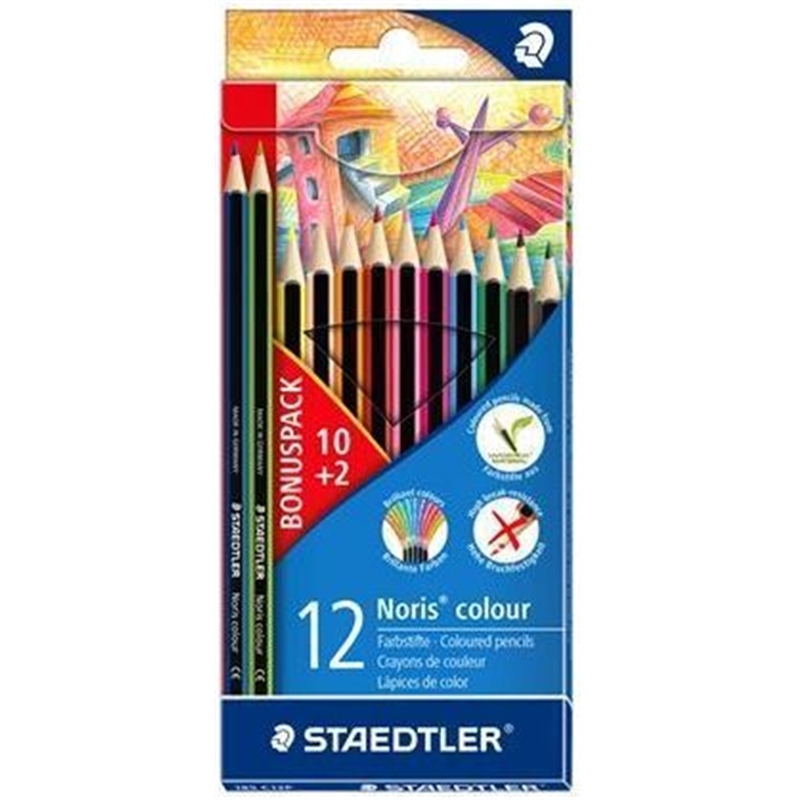 staedtler-185c12p-noris-pencil-12-pieces-assorted-colors