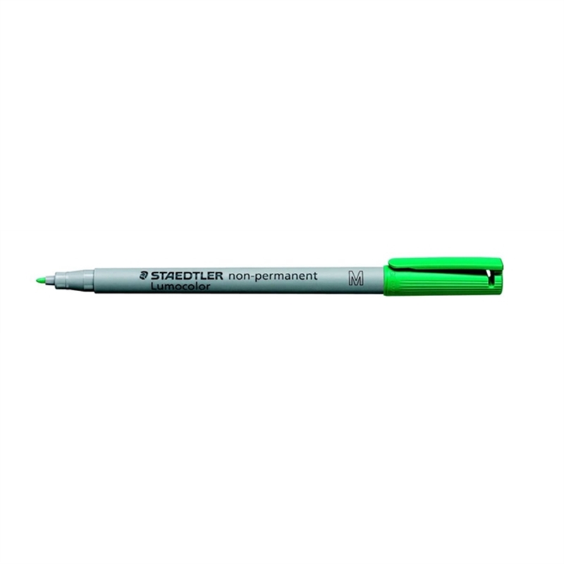 staedtler-oh-stift-lumocolor-315-m-nachfuellbar-non-permanent-1-mm-schaftfarbe-grau-schreibfarbe-gruen