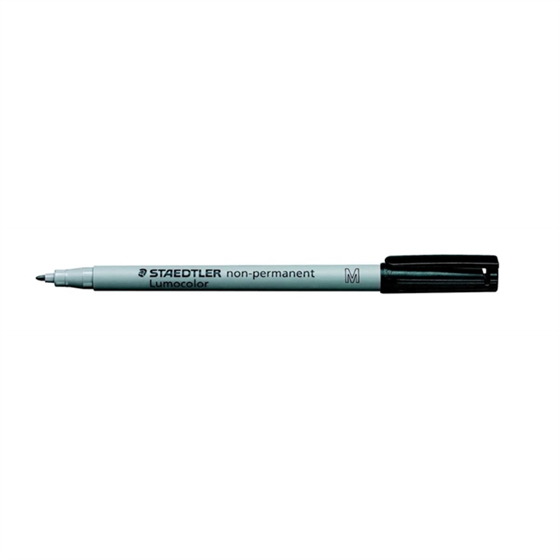 staedtler-oh-stift-lumocolor-315-m-nachfuellbar-non-permanent-1-mm-schaftfarbe-grau-schreibfarbe-schwarz