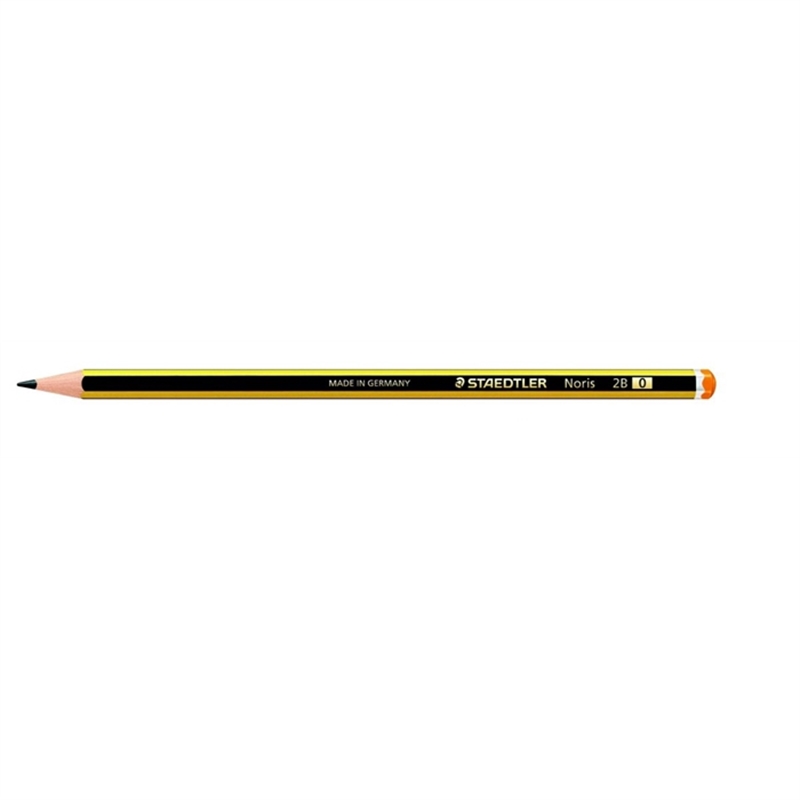 staedtler-bleistift-noris-sechseckig-2b-schaftfarbe-schwarz/gelb-12-stueck