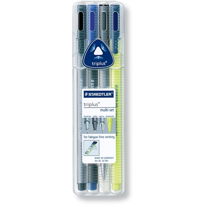 staedtler-schreibset-triplus-multi-set-gefuellt-kunststoff-farblos-4-stueck