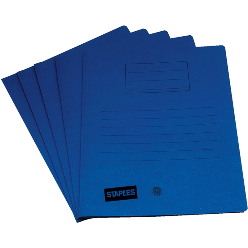 staples-einschlagmappe-karton-rc-250-g/m-3-klappen-a4-blau