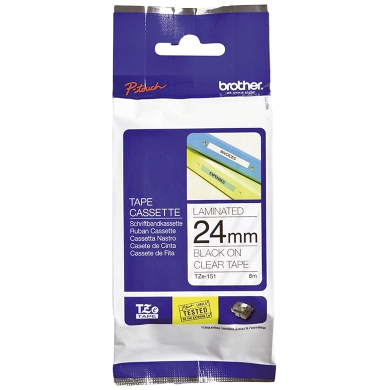 brother-tze-151-brother-schriftbandkassette-tze-laminiert-24-mmx8-m-schwarz-auf-farblos