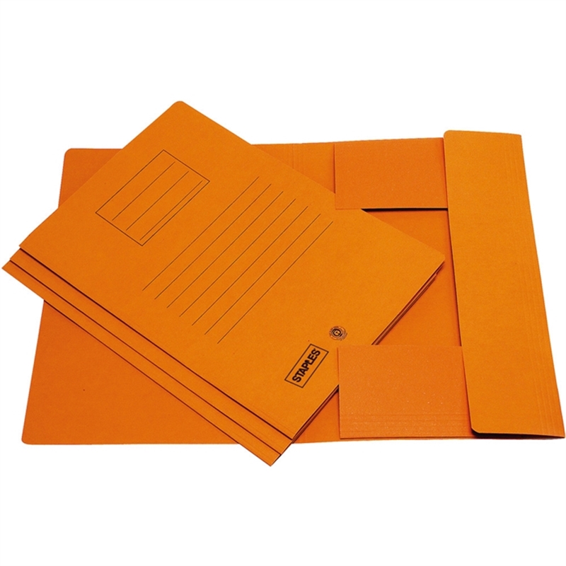 staples-einschlagmappe-karton-rc-250-g/m-3-klappen-a4-orange