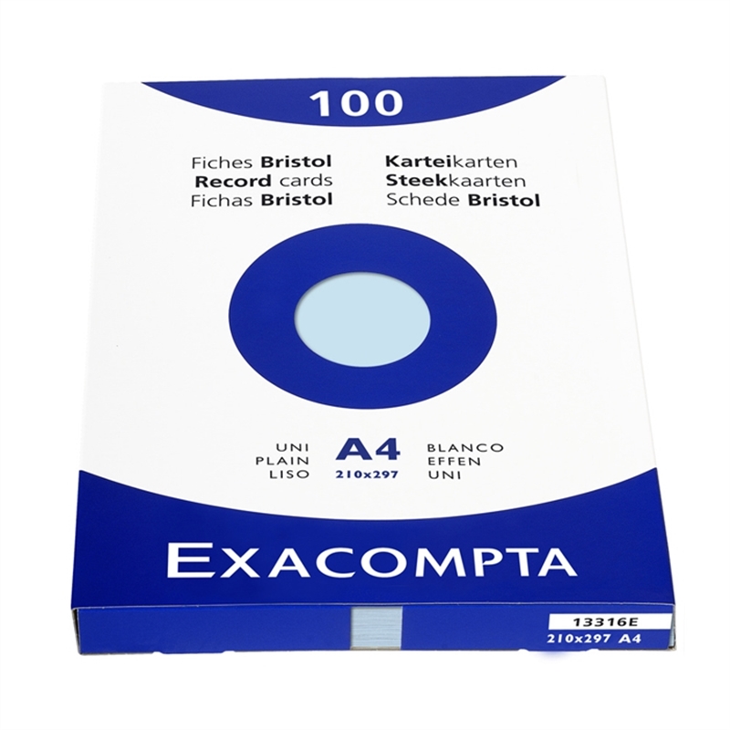exacompta-karteikarte-blanko-a4-karton-205-g/m-blau-100-stueck