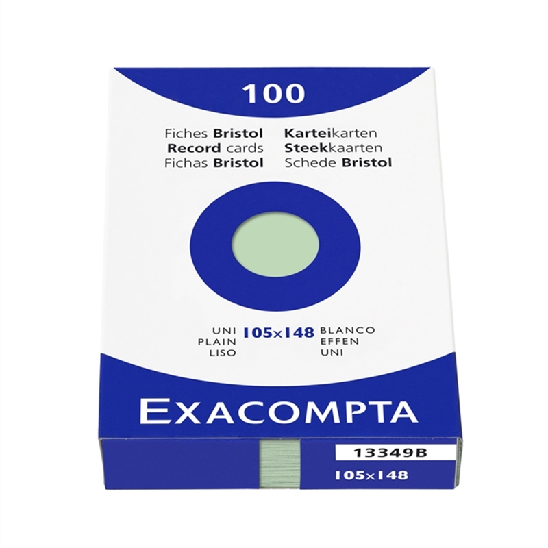 exacompta-karteikarte-blanko-a6-karton-205-g/m-gruen-100-stueck