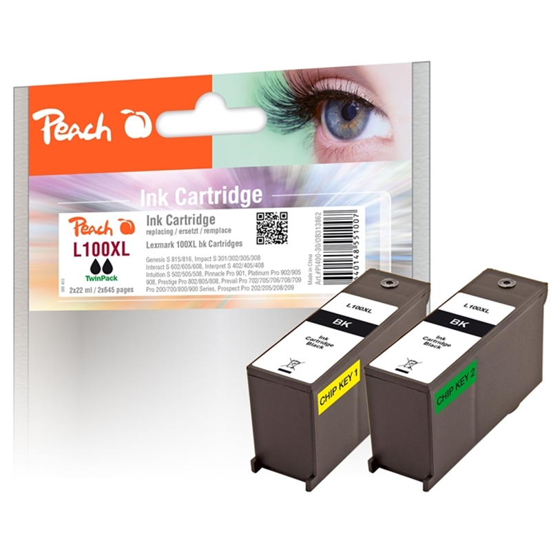 peach-doppelpack-2-tintenpatronen-schwarz-kompatibel-zu-lexmark-no-100xl-14n1092