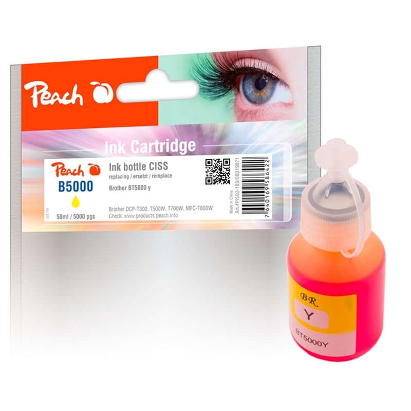 peach-tintenbehaelter-gelb-kompatibel-zu-brother-bt5000-brother-bt5000y