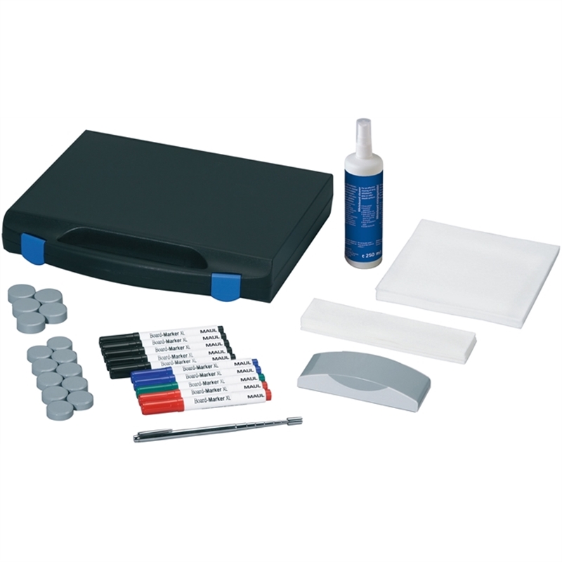 maul-whiteboard-zubehoer-set-kunststoffkoffer-farblich-sortiert