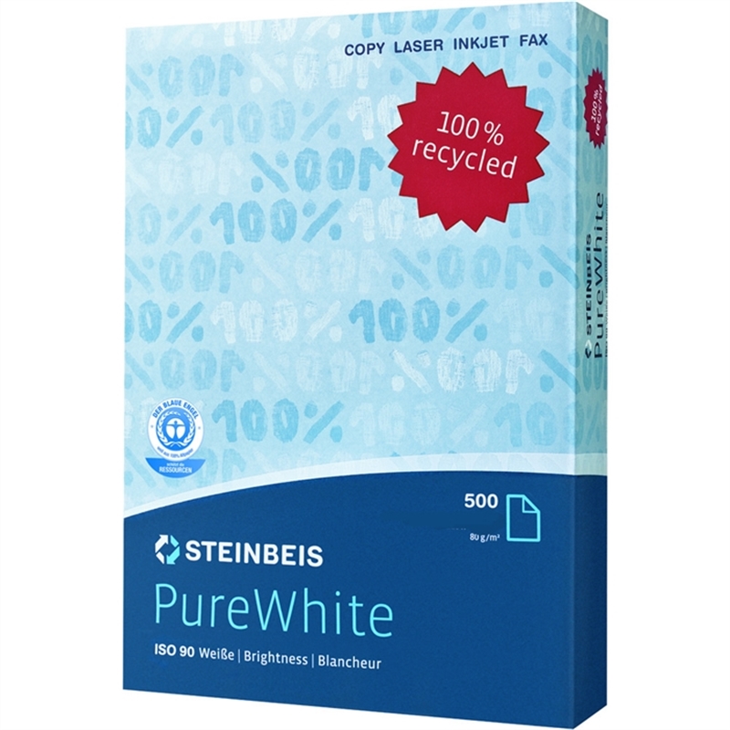 steinbeis-multifunktionspapier-pure-white-90-a3-80-g/m-recycling-500-blatt