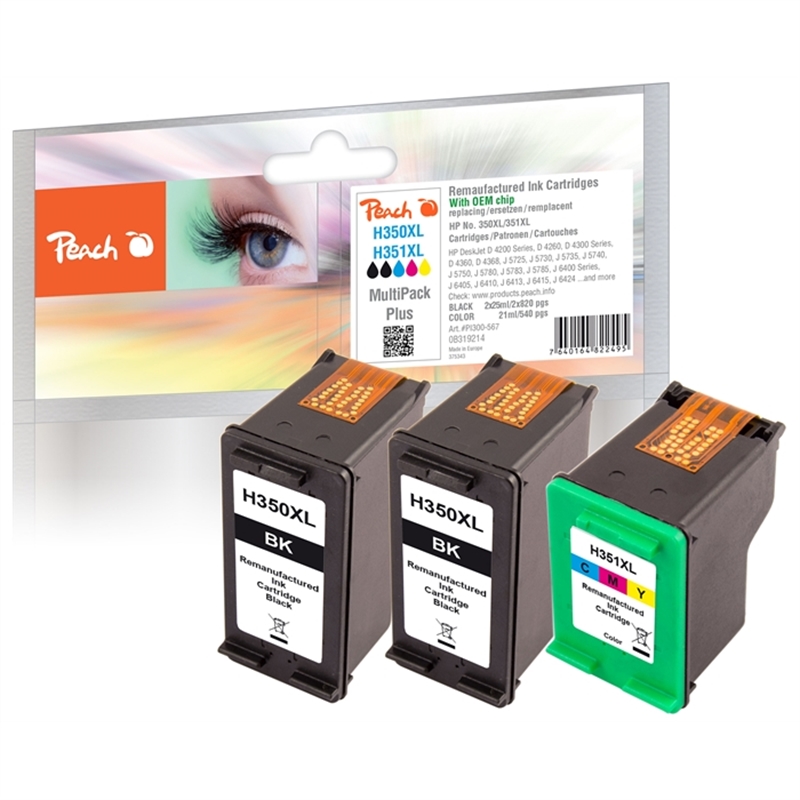 peach-spar-pack-plus-druckkoepfe-kompatibel-zu-hp-no-350xl-black-cb336ee-no-351xl-color-cb338ee