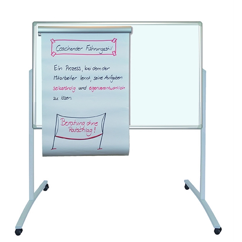 moderationstafel-pro-78-x-125-cm-grau/filz-weiss/lackierte-schreiboberflaeche