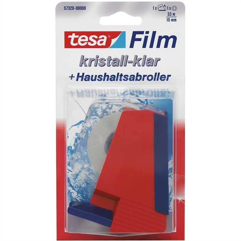 tesa-tischabroller-gefuellt-fuer-rollen-bis-15-mm-x-33-m-rot/blau-1-stueck
