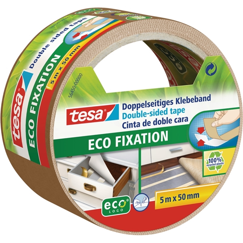 tesa-doppelklebeband-eco-fixation-selbstklebend-50-mm-x-5-m