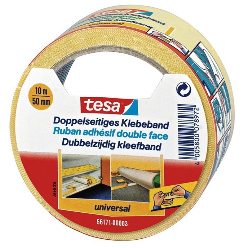 tesa-doppelklebeband-universal-selbstklebend-50-mm-x-10-m