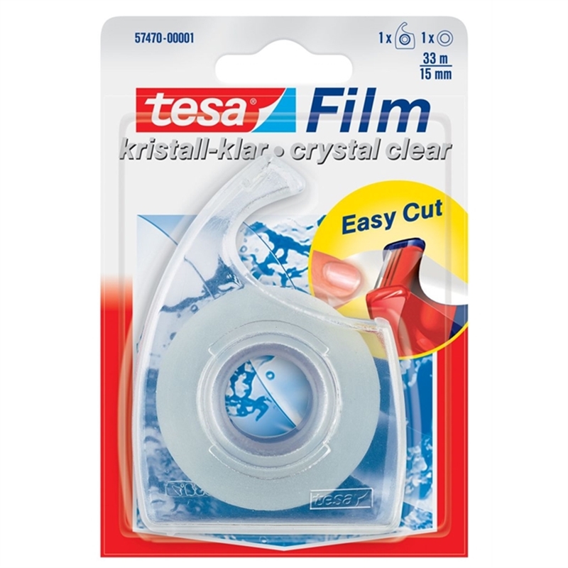tesa-handabroller-easy-cut-mit-1-rolle-tesafilm-kristall-klar-33m-15mm