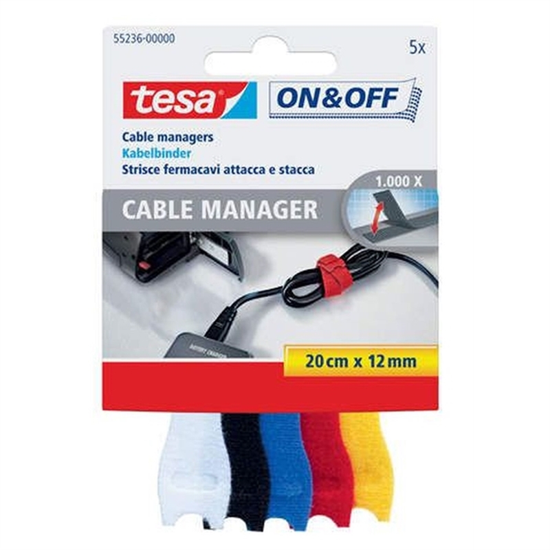 tesa-kabelbinder-on-off-cable-manager-12-mm-x-0-2-m-kunststoff-klettverschluss-sortiert-5-stueck