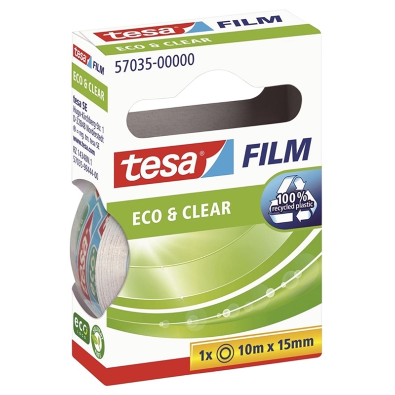 tesa-klebeband-eco-clear-polypropylen-rc-selbstklebend-permanent-15-mm-x-10-m-farblos-transparent-1-stueck