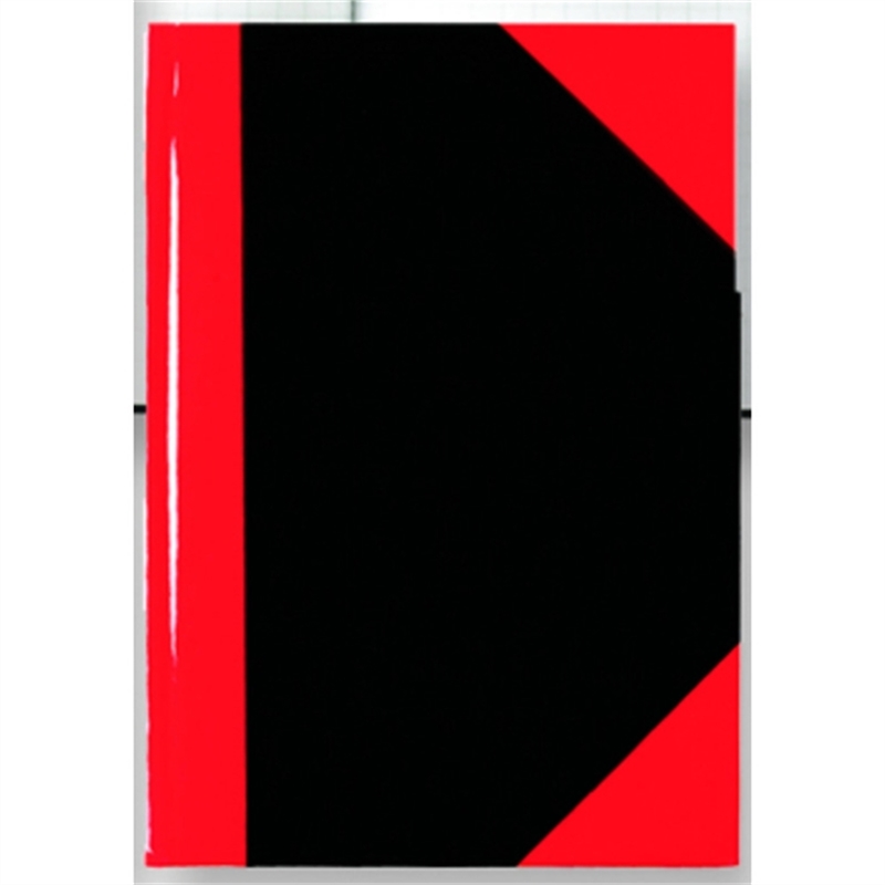 stylex-geschaeftsbuch-kariert-a4-einbandfarbe-schwarz/rot-96-blatt