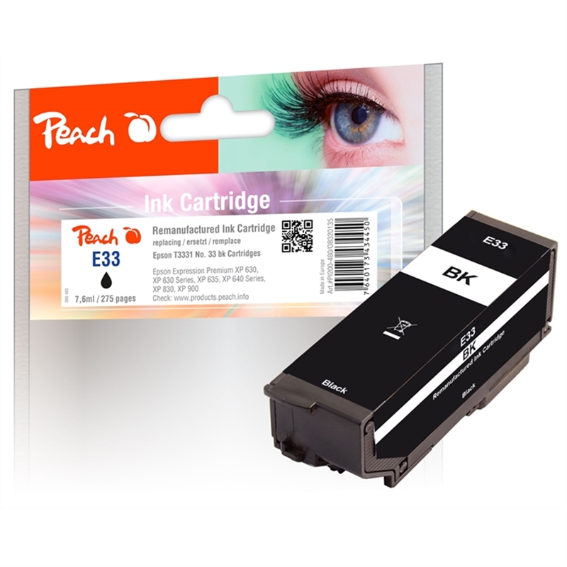 peach-tintenpatrone-schwarz-kompatibel-zu-epson-no-33-bk-t3331