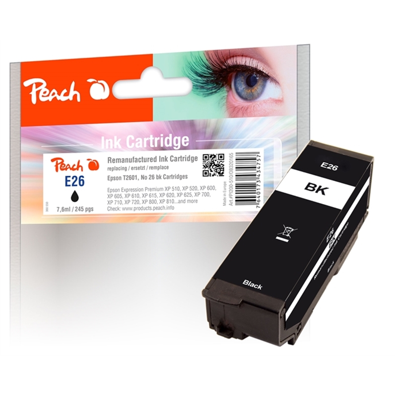 peach-tintenpatrone-schwarz-kompatibel-zu-epson-no-26-bk-t2601