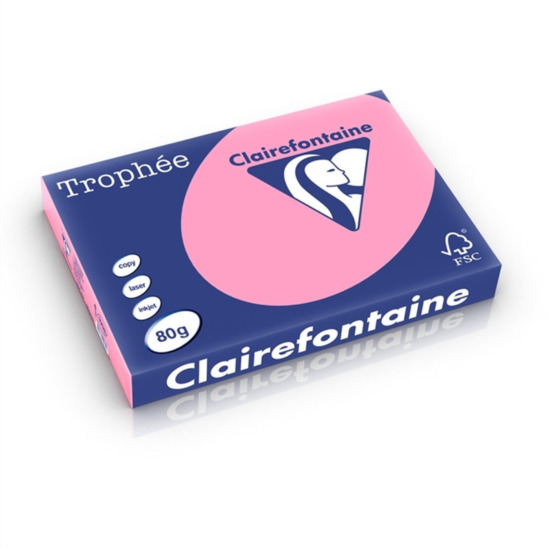 clairefontaine-multifunktionspapier-trophe-a3-80-g/m-holzfrei-heckenrose-pastell-500-blatt