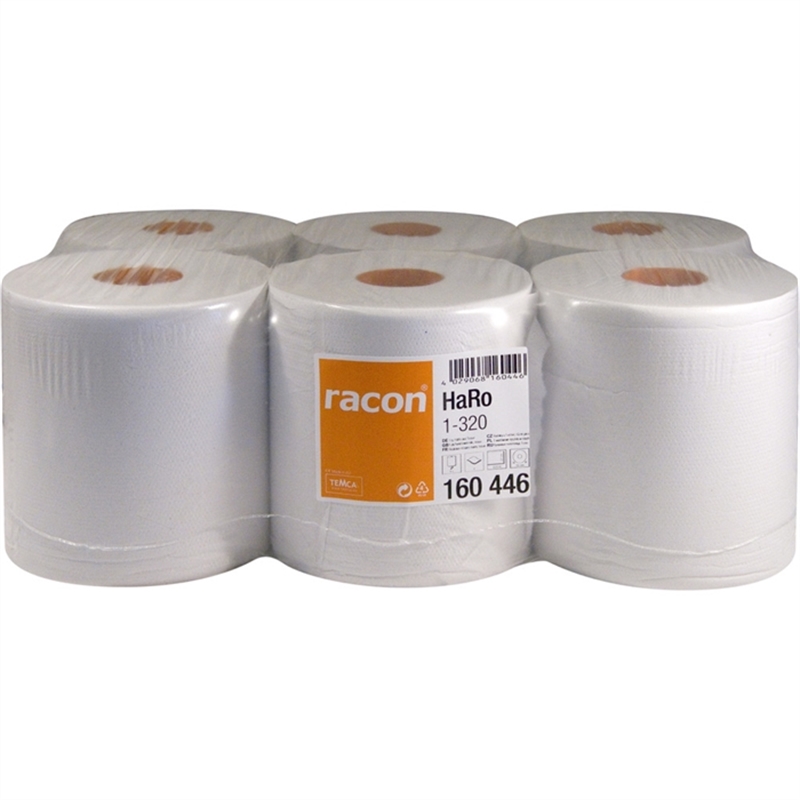 racon-papierhandtuch-1-320r-tissue-rc-1lagig-auf-rolle-20-cm-x-320-m-weiss-6-rollen