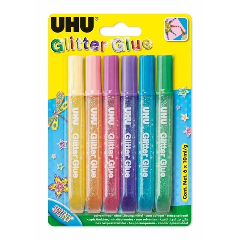 uhu-young-creativ-glitter-glue-shiny-6-x-10-ml-6-farben-sortiert-infokarte