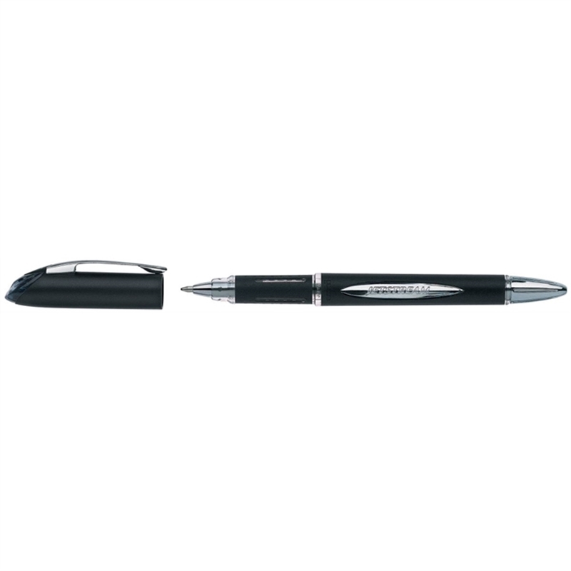 uni-ball-tintenkugelschreiber-jetstream-mit-kappe-0-5-mm-schaftfarbe-schwarz-schreibfarbe-schwarz