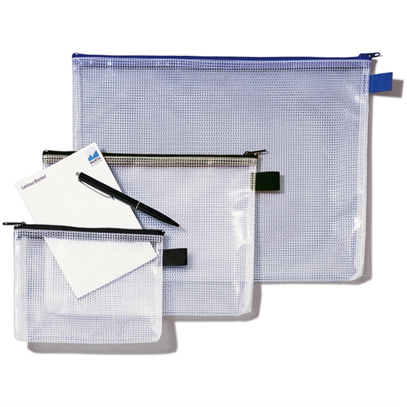 rexel-reissverschlusstasche-mesh-bag-a4-345-x-270-mm-farblos/blau-10-stueck