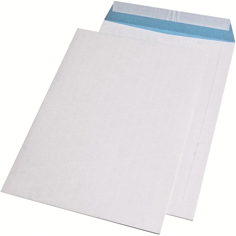 mailmedia-versandtasche-ohne-fenster-haftklebend-c4-140-g/m-kraftpapier-fadenverstaerkt-weiss/blau-250-stueck