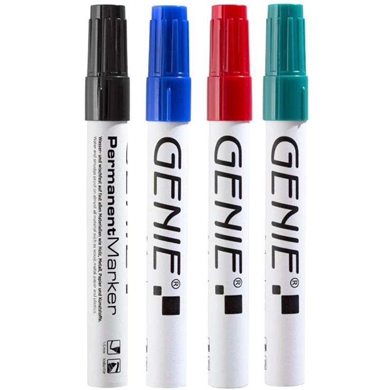 permanent-marker-farbig-sortiert-mit-keilspitze-und-metallschaft-strichbreite-1-5-mm4er-pack-inhalt-je-1x-schwarz-blau-rot-und-gruen