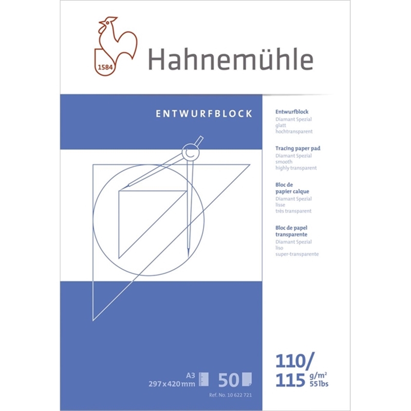 hahnemuehle-transparentblock-a3-110/115-g/qm-50-blatt