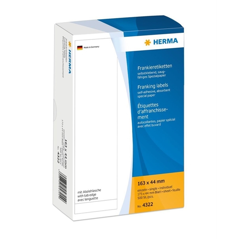 herma-frankieretikett-einzeletikett-selbstklebend-spezialpapier-163-x-44-mm-weiss-500-stueck