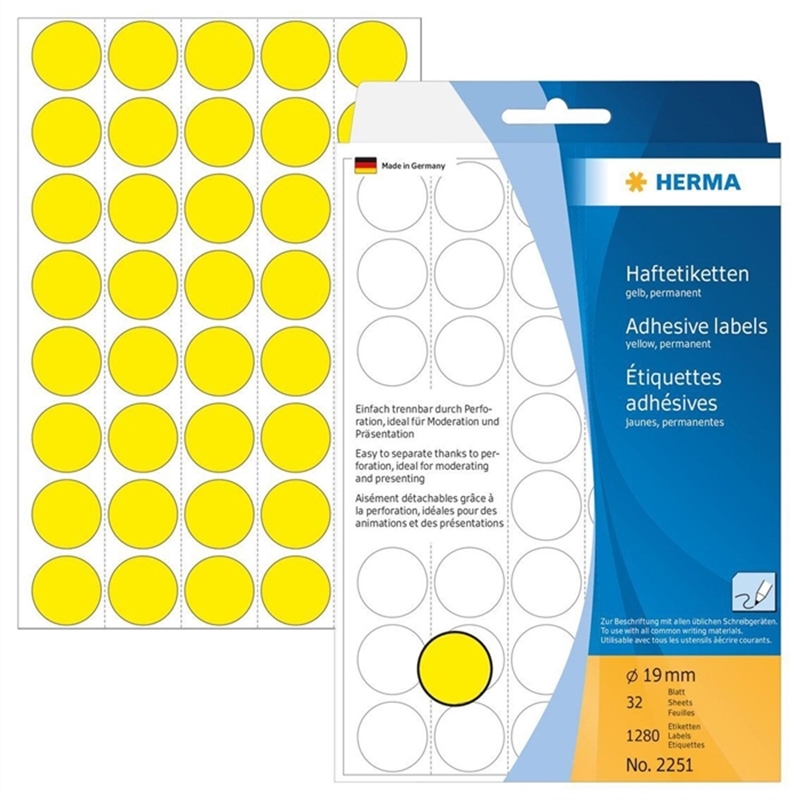 herma-markierungspunkt-handbeschriftung-selbstklebend-19-mm-gelb-1-280-stueck