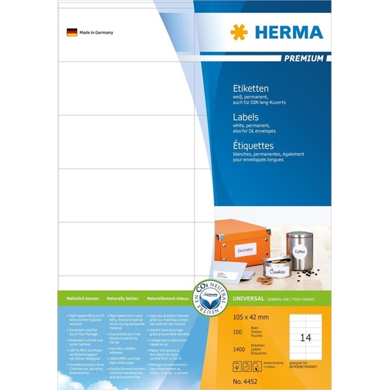 herma-etikett-inkjet/laser/kopierer-selbstklebend-105-x-42-mm-weiss-1-400-stueck