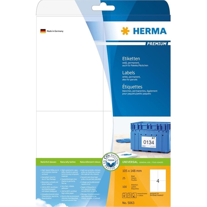 herma-etikett-inkjet/laser/kopierer-selbstklebend-105-x-148-mm-weiss-100-stueck