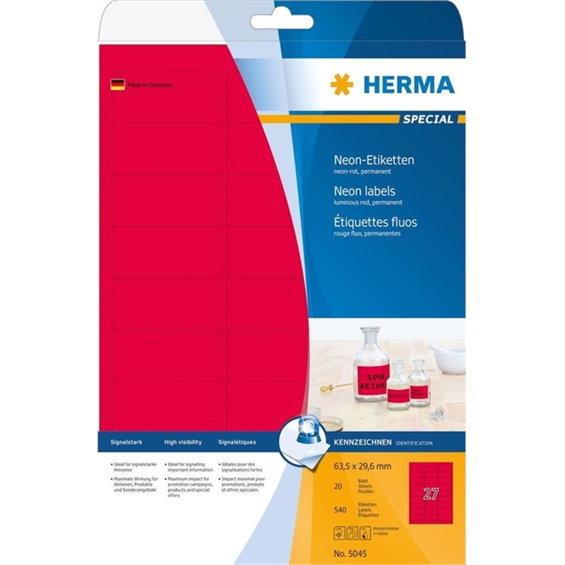 herma-etikett-inkjet/laser/kopierer-selbstklebend-abgerundete-ecken-63-5-x-29-6-mm-neonrot-540-stueck