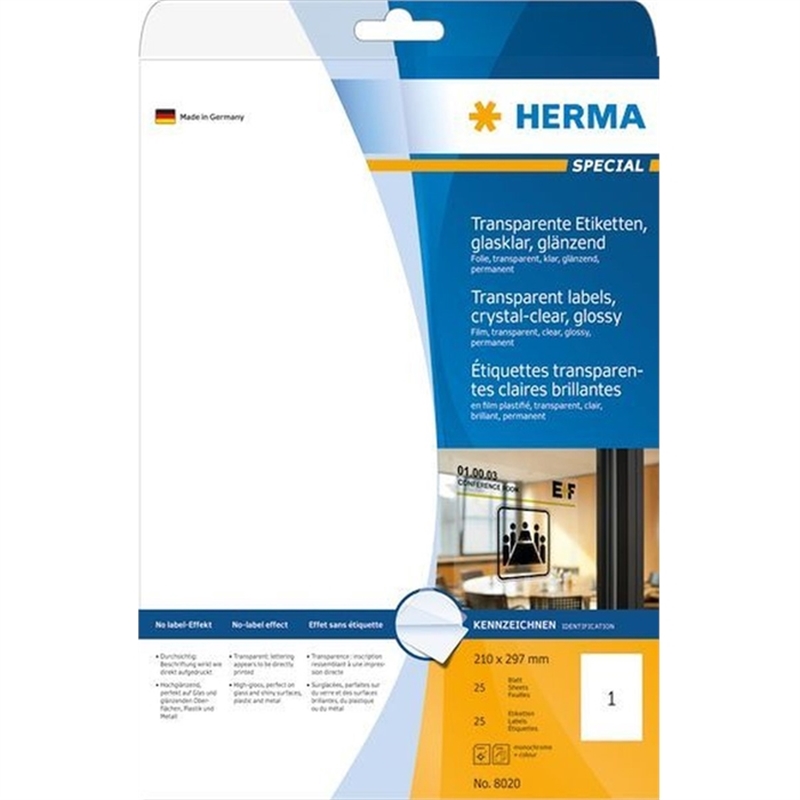 herma-etikett-farblaser/-kopierer-210-x-297-mm-transparent-glaenzend-25-stueck