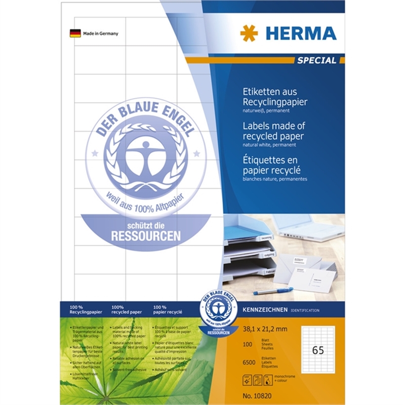 herma-etikett-inkjet/laser/kopierer-auf-a4-bogen-selbstklebend-papier-rc-38-1-x-21-2-mm-naturweiss-6-500-stueck