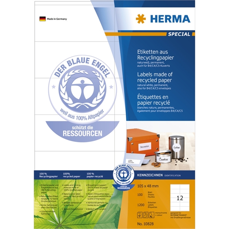 herma-etikett-inkjet/laser/kopierer-auf-a4-bogen-selbstklebend-papier-rc-105-x-48-mm-naturweiss-1-200-stueck