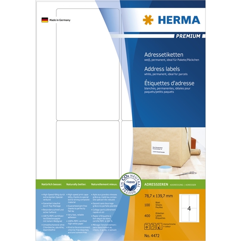 herma-etikett-inkjet/laser/kopierer-selbstklebend-abgerundete-ecken-78-7-x-139-7-mm-weiss-400-stueck