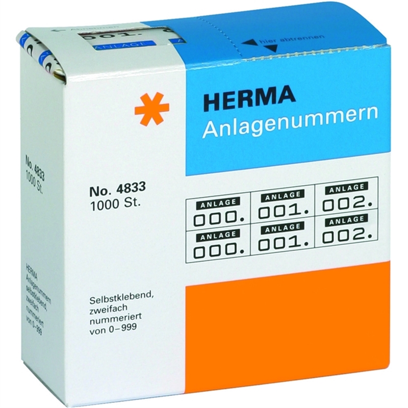 herma-anlagenummer-0-999-kartonspender-selbstklebend-papier-22-x-15-mm-weiss-druckfarbe-dunkelblau-1-000-stueck