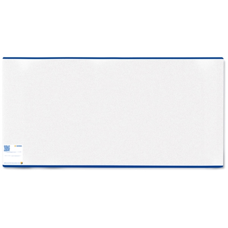 herma-einbandhuelle-buch-nicht-klebend-54-x-29-5-cm-farblos/blauer-rahmen-transparent