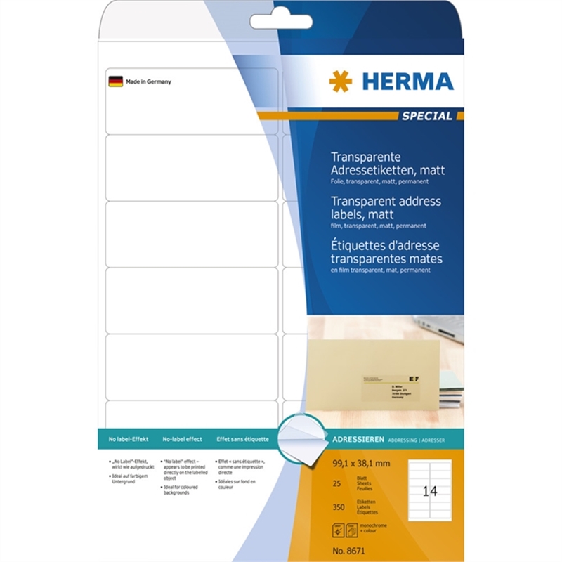 herma-etikett-farblaser/-kopierer-selbstklebend-folie-99-1-x-38-1-mm-transparent-matt-350-stueck