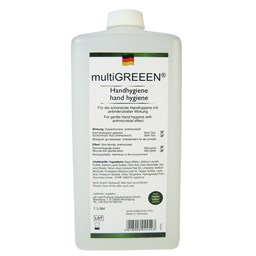 Bild von Multigreen Handdesinfektionsmittel 1000 ml Euro-Flasche alkoholfrei
