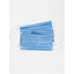 Bild von Mund-Nase-Atemmaske 1-lagig, blau, für Kinder mit verkürzten Schlaufen (5 Stück)