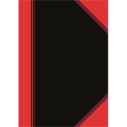 Bild von LANDRÉ® Geschäftsbuch China, liniert, A5, 60 g/m², holzfrei, Einbandfarbe: schwarz/rot, 96 Blatt