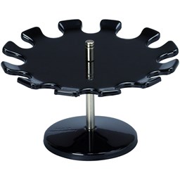 Zeige Details für MAUL Stempelträger, rund, Metall, für: 12 Stempel, 160 x 100 mm, Fuß-Ø: 85 mm, 1 Etage, schwarz Bild von MAUL Stempelträger, rund, Metall, für: 12 Stempel, 160 x 100 mm, Fuß-Ø: 85 mm, 1 Etage, schwarz